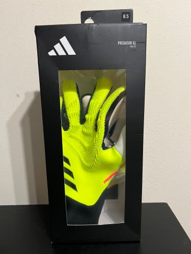 Adidas Predator GL PRO PC Goalkeeper Gloves Size 8.5 Yellow/Black/Solred IQ4024