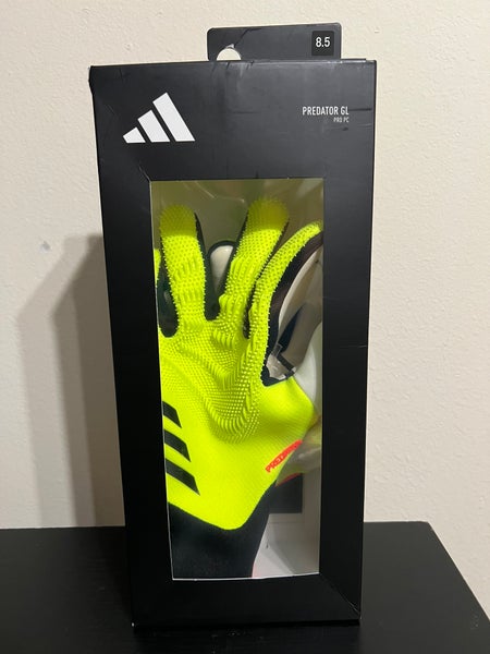 Adidas Predator GL PRO PC Goalkeeper Gloves Size 8.5 Yellow/Black/Solred IQ4024