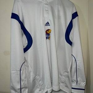 Adidas Kansas Jayhawks PE/TE Basketball Shooting Shirt Men's Large HN7658