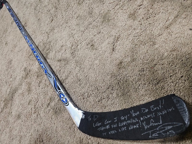 RYAN MALONE 06'07 Signed  Pittsburgh Penguins NHL Game Used Hockey Stick w COA