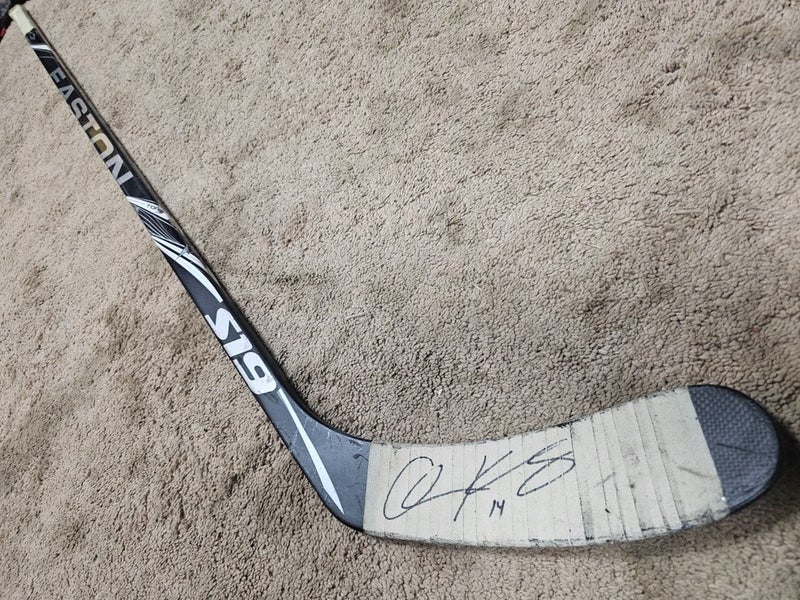 CHRIS KUNITZ 09'10 Signed Pittsburgh Penguins NHL Game Used Hockey Stick w COA