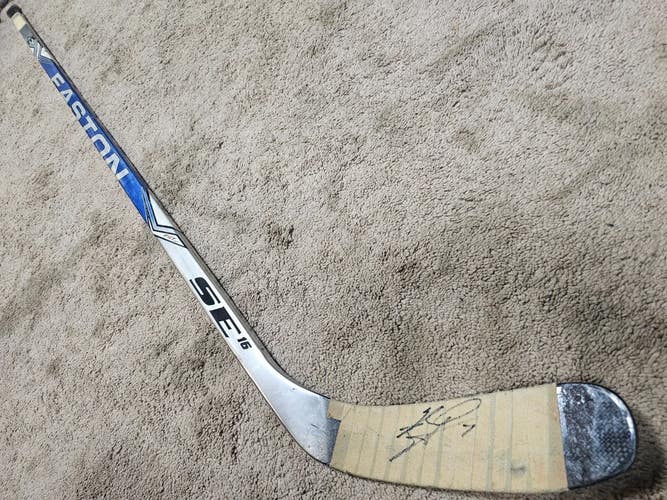 MARK EATON 09'10 Signed Pittsburgh Penguins NHL Game Used Hockey Stick w COA