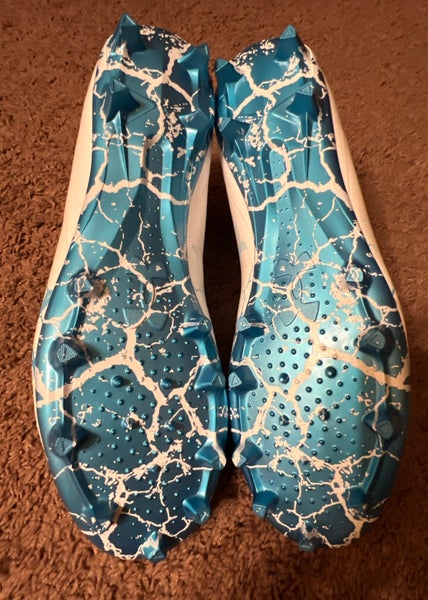 NEW Under Armour Highlight MC Football Cleats White/Blue  display picture 2