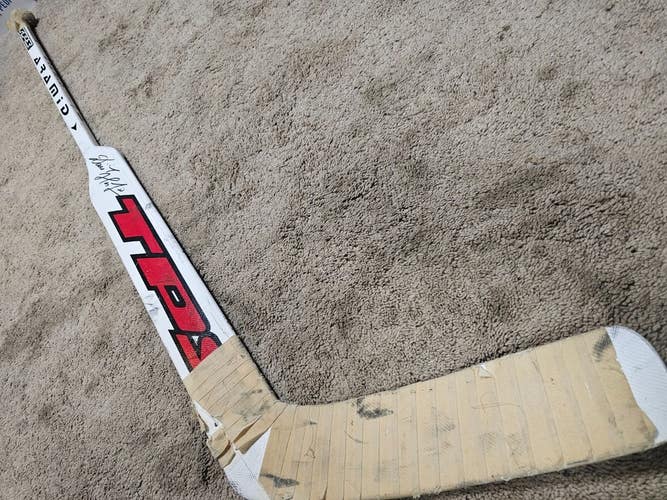 DOMINIK HASEK 00'01 Signed Vezina Season Buffalo Sabres NHL Game Used Stick coa