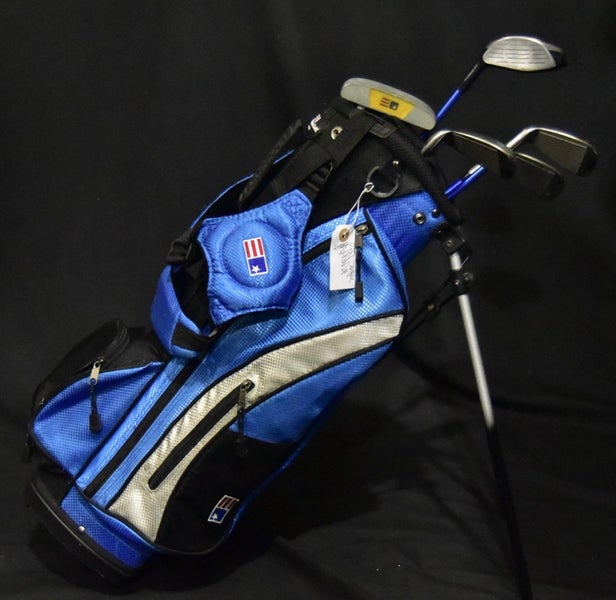 US KIDS GOLF JUNIOR GOLF CLUBS AND BAG 4FT-4FT2 D-31IN 8-27