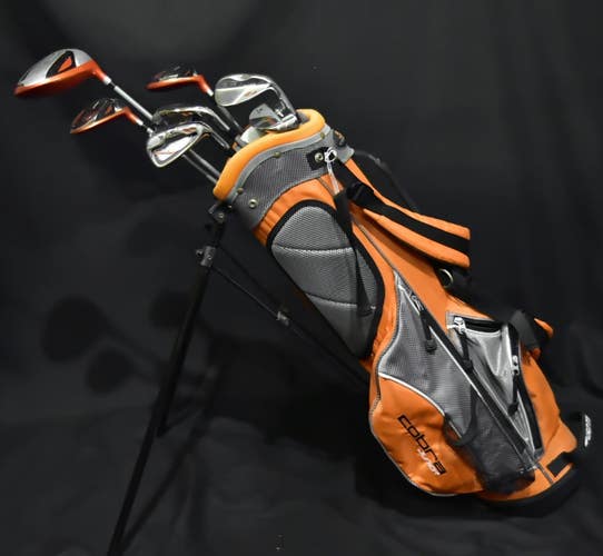 COBRA GO TIME JUNIOR GOLF CLUBS AND BAG 4 DIVIDERS 4ft9-5ft D-40IN 7-34