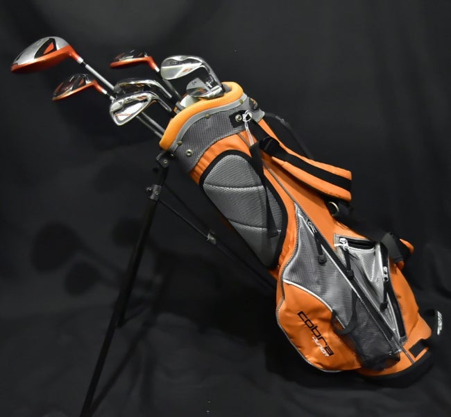 COBRA GO TIME JUNIOR GOLF CLUBS AND BAG 4 DIVIDERS 4ft9-5ft D-40IN 7-34