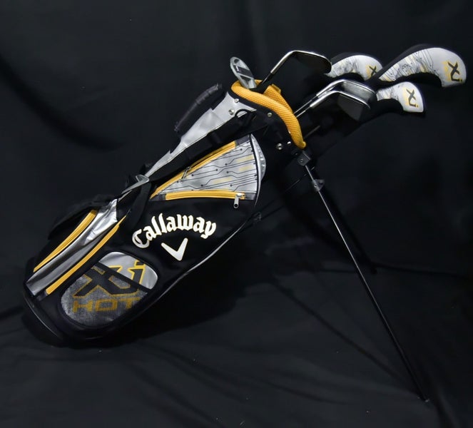CALLAWAY HOT JUNIOR GOLF CLUBS AND BAG 5 DIVIDERS 4ft7-4ft9 0-40 7-34