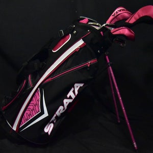 STRATA GOLF CLUBS AND BAG NEW LH 44-D 7-36