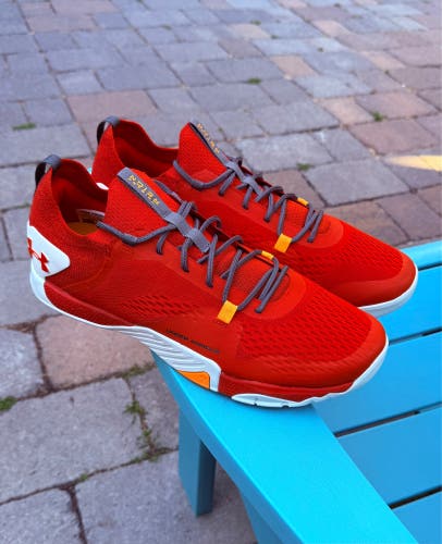 Men's Under Armour TriBase Reign 2 Training Sneakers Orange 3022613-801 Size 13