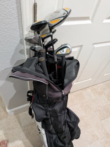 Men's RAM Axial Left Hand Iron Set Regular Flex 9 Pieces Graphite Shaft (Used)