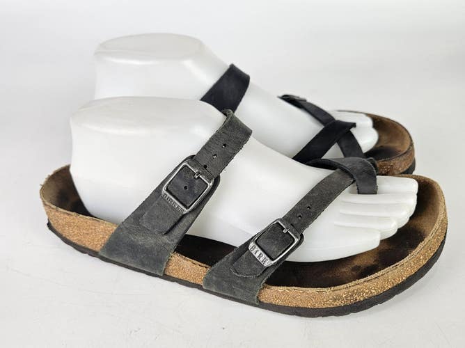 Birkenstock Mayari Black Leather Women Sandals Shoes Slides Size: 40 / 9