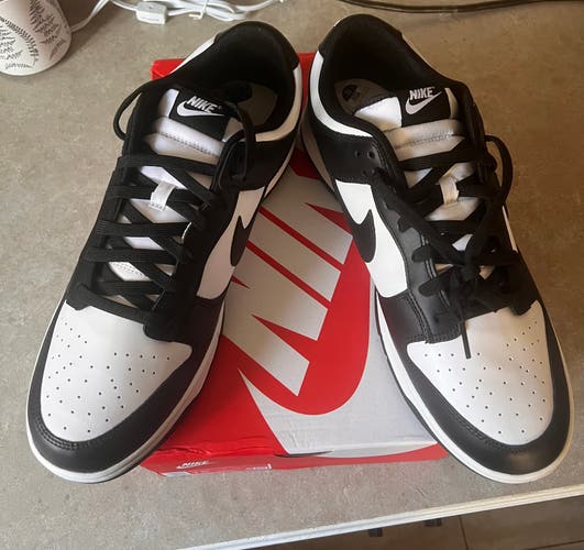 Nike Dunks Black and White Panda Sneakers Size 15 Brand New With Box