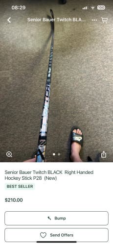 Senior Bauer Twitch Right Handed Hockey Stick P28  (New)