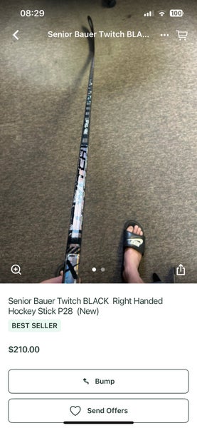Senior Bauer Twitch Right Handed Hockey Stick P28  (New)