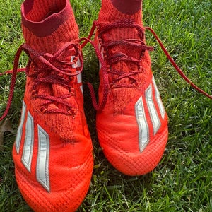 Men's Size M 8.5 (W 9.5)  Adidas High Top Adizero PrimeKnit Molded Cleats (Used)