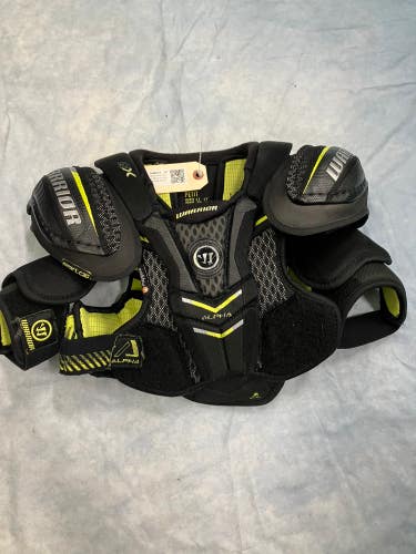 Small Junior Warrior Alpha QX Shoulder Pads (Used)