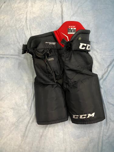 Black Senior Small CCM JetSpeed FT485 Hockey Pants (Used)