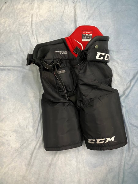 Black Senior Small CCM JetSpeed FT485 Hockey Pants (Used)