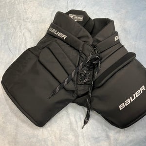 Black Junior Large Bauer GSX Hockey Goalie Pants (Used)