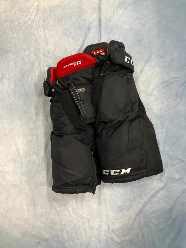 Black Junior Medium CCM Jetspeed FT4 Hockey Pants (Used)