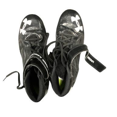 Used Under Armour Adult FB Cleats Black Senior 6 11479-S000399016