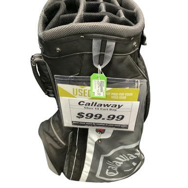 Used Callaway CHEV 14 Mens Cart Bag Black And Red 11479-S000398950