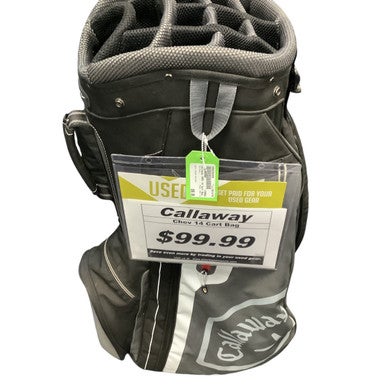 Used Callaway CHEV 14 Mens Cart Bag Black And Red 11479-S000398950
