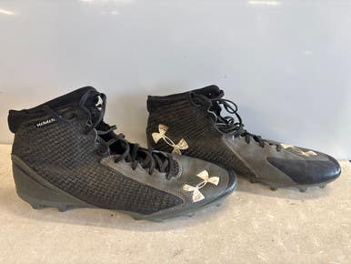 Used Under Armour Adult FB Cleats Black Senior 13 11858-S000077330