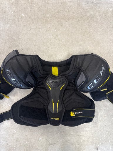 Used CCM TACKS VECTOR PRO S/P Junior Shoulder Pads MD 11858-S000077288