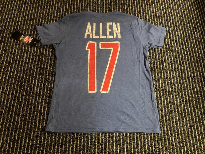 NWT Josh Allen Jersey Shirt #17 Buffalo Bills Jersey Shirt Youth LB Medium 10/12