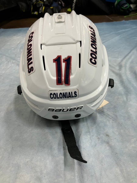 White Small Bauer Re-Akt 85 Helmet (Used)