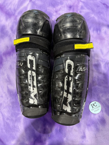 Junior CCM Tacks AS-V Shin Pads 13" (Used)