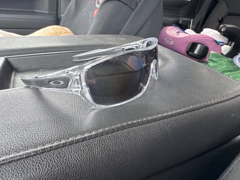 Clear and black  Men's Oakley Sunglasses