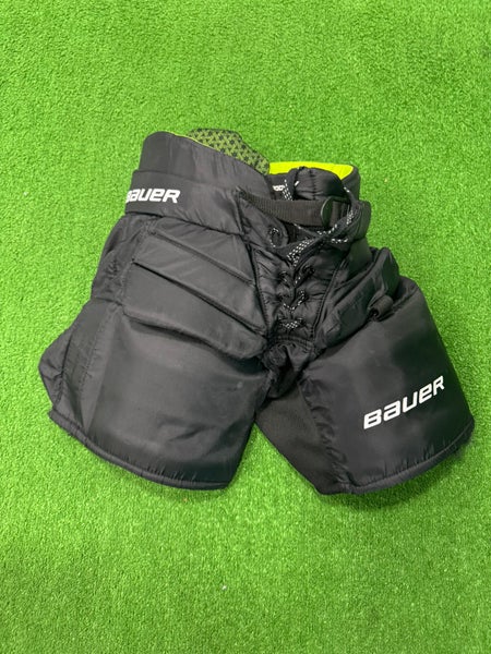 Black Youth Large Bauer Prodigy Hockey Goalie Pants (Used)