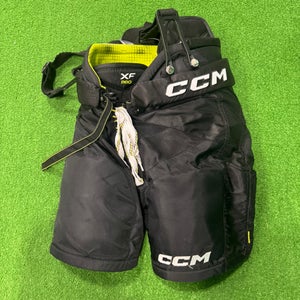 Black Junior Medium CCM Tacks XF Pro Hockey Pants (Used)