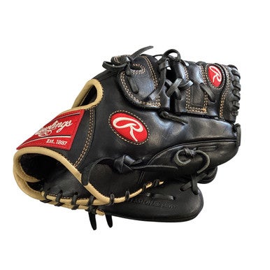 Used Rawlings GOLD GLOVE ELITE BB/SB Glove RH Throw Black 12" 11760-S000078942