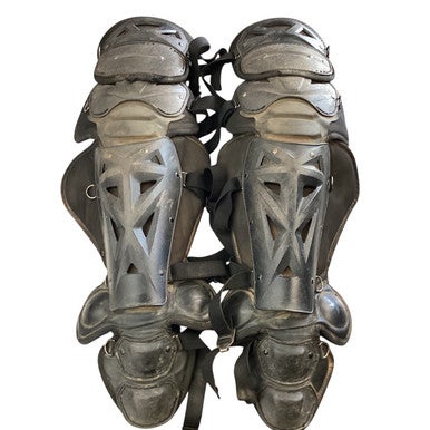 Used Mizuno SAMURAI SHIN GUARDS Catchers Leg Guards Black Adult 11760-S000078938