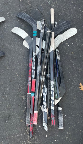 x10 Pack of Broken Hockey Sticks