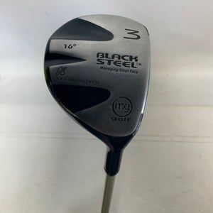 Used MG Golf BLACK STEEL Mens Fairway Wood RH 3 Wood 11823-S000032912