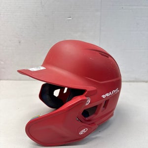 Used Rawlings MACH-JR REVA Red Batting Helmet With Jaw Protector - S/M 11835-S000196722