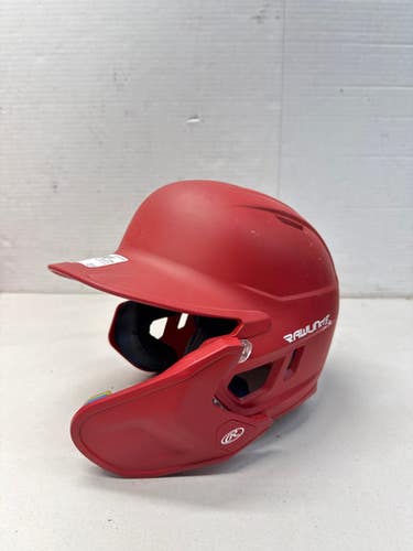 Used Rawlings MACH-JR REVA Red Batting Helmet With Jaw Protector - S/M 11835-S000196722