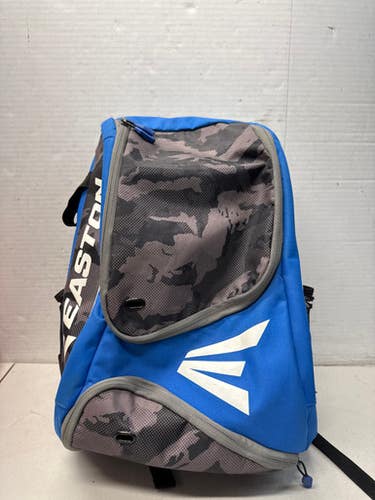 Used Easton BACKPACK BLUE CAMO BB/SB Player Backpack Royal Blue 11835-S000196714