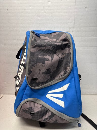 Used Easton BACKPACK BLUE CAMO BB/SB Player Backpack Royal Blue 11835-S000196714
