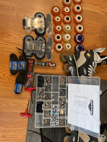 Bauer Vapor 3 Agility Inline Skates And 32 Wheels, (mission Wheel Kit, Laces, More)