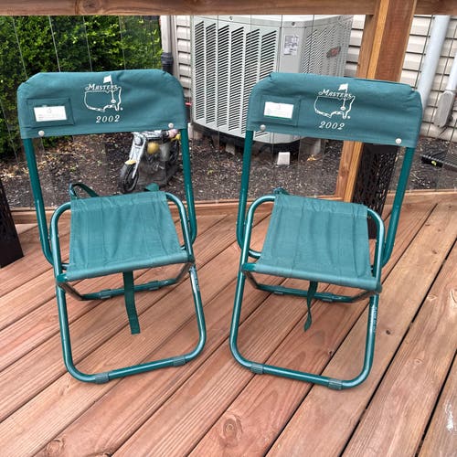 2002 Masters Chairs Tiger Woods Champion