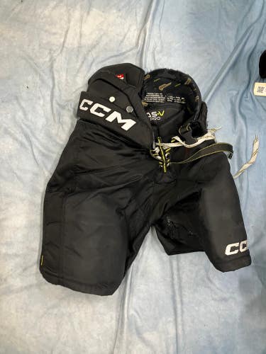 Black Senior Small CCM Tacks AS-V Pro Hockey Pants (Used)