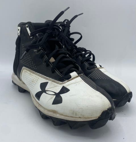 Black Men's Size M 9.0 Under Armour High Top Renegade RM Molded Cleats