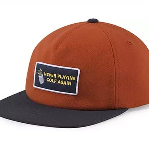 NEW Puma Never Playing Chesnut/Navy Adjustable Snapback Golf Hat/Cap
