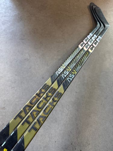 3 PACK 100 Flex P28M CUSTOM New Senior CCM Left Hand Pro Stock Tacks AS-V Pro Hockey Stick